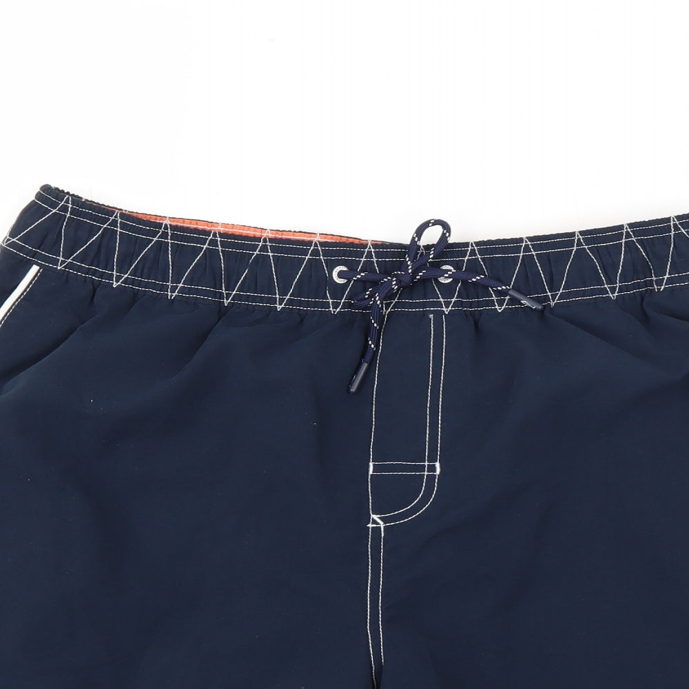 Weird Fish Mens Blue   Sweat Shorts Size 36