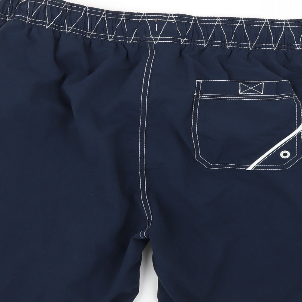 Weird Fish Mens Blue   Sweat Shorts Size 36