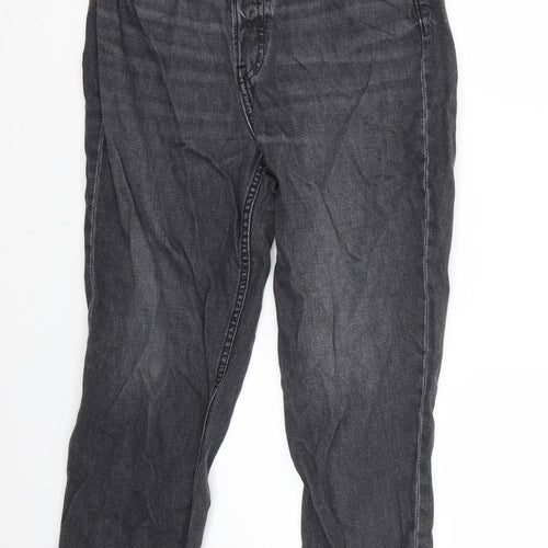 H&M Womens Black   Straight Jeans Size 8 L24 in