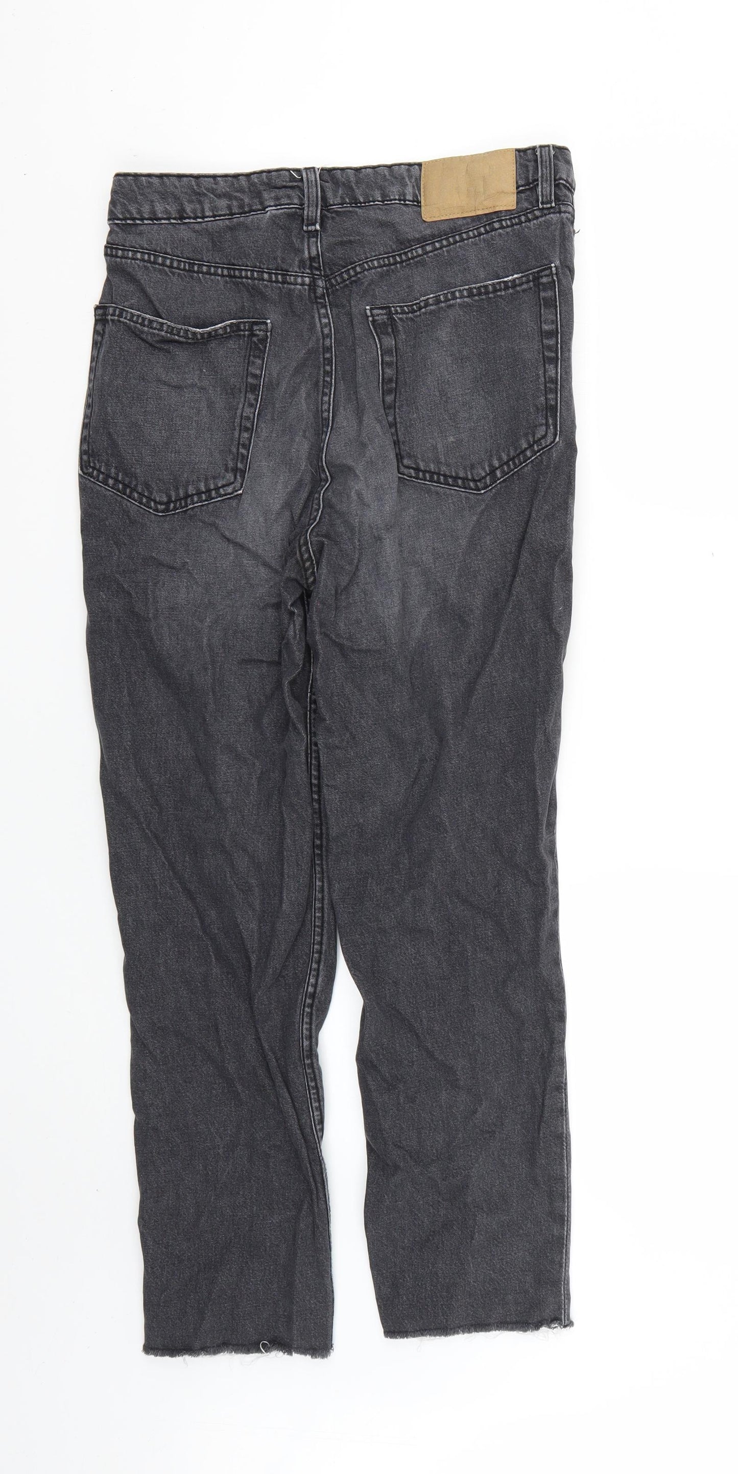 H&M Womens Black   Straight Jeans Size 8 L24 in