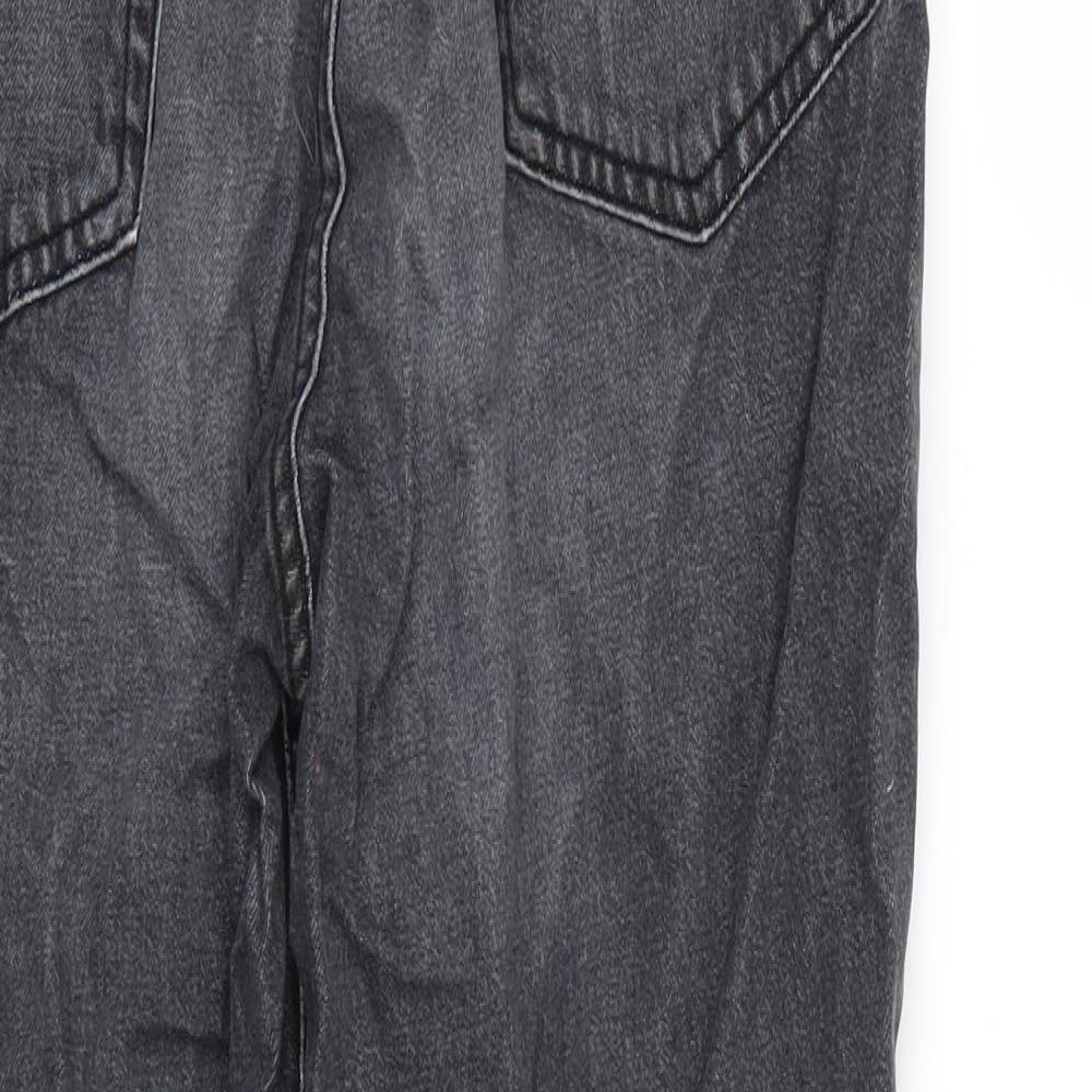 H&M Womens Black   Straight Jeans Size 8 L24 in