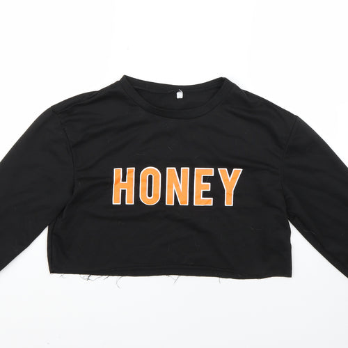 Preworn Womens Black   Pullover Jumper Size S