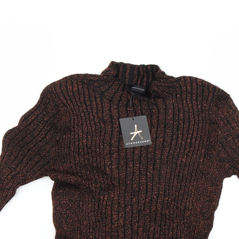 Atmosphere Womens Brown   Pullover Jumper Size 12