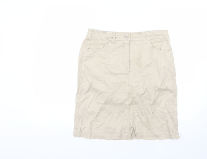 btx Womens Beige   Straight & Pencil Skirt Size 10
