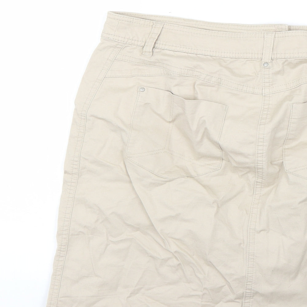 btx Womens Beige   Straight & Pencil Skirt Size 10
