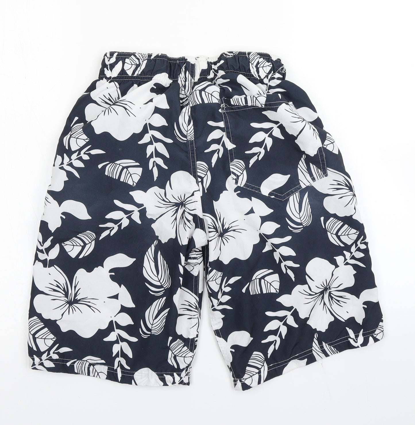 Blue Inc Mens Blue Floral  Athletic Shorts Size XS