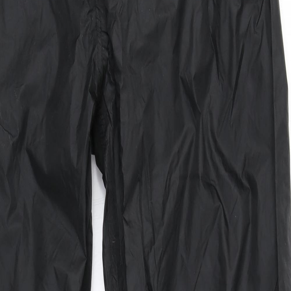 Regatta Mens Black   Rain Trousers Trousers Size M L28 in