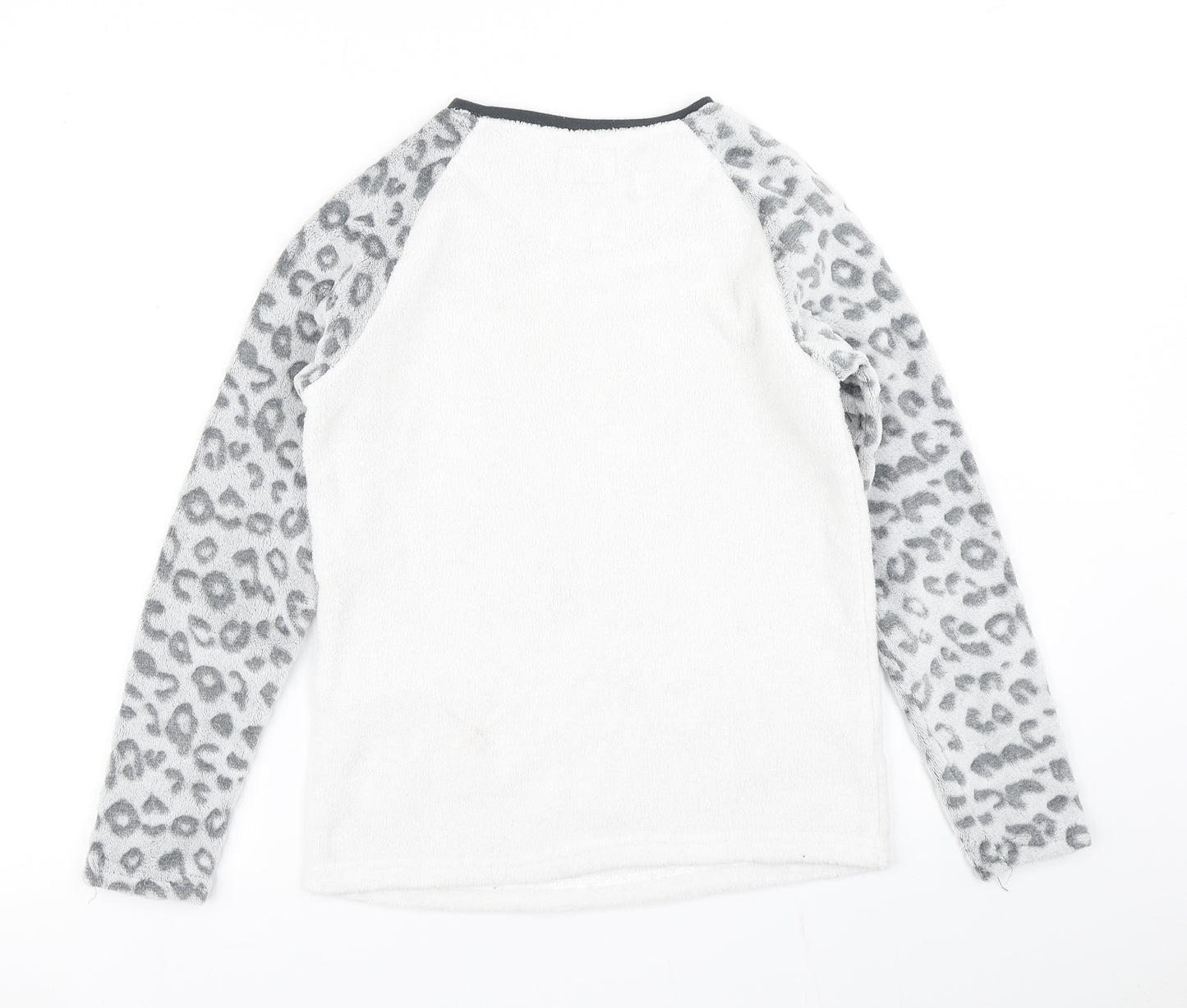 Primark Girls Grey Animal Print  Top Pyjama Top Size 11-12 Years