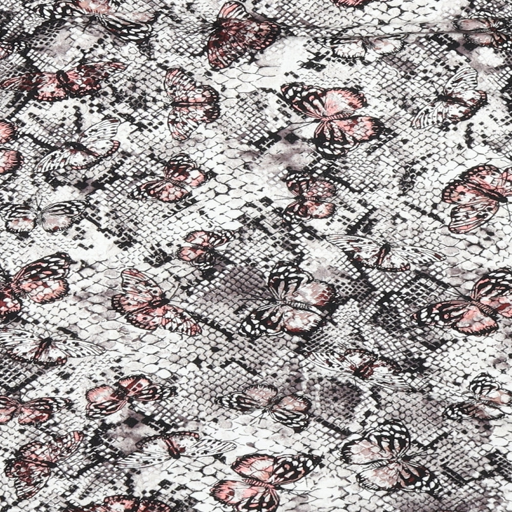 TU Womens Grey Animal Print  Basic T-Shirt Size 20