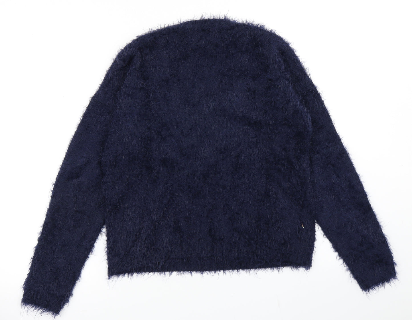 NEXT Girls Blue  Knit Pullover Jumper Size 12 Years  - Christmas Jumper