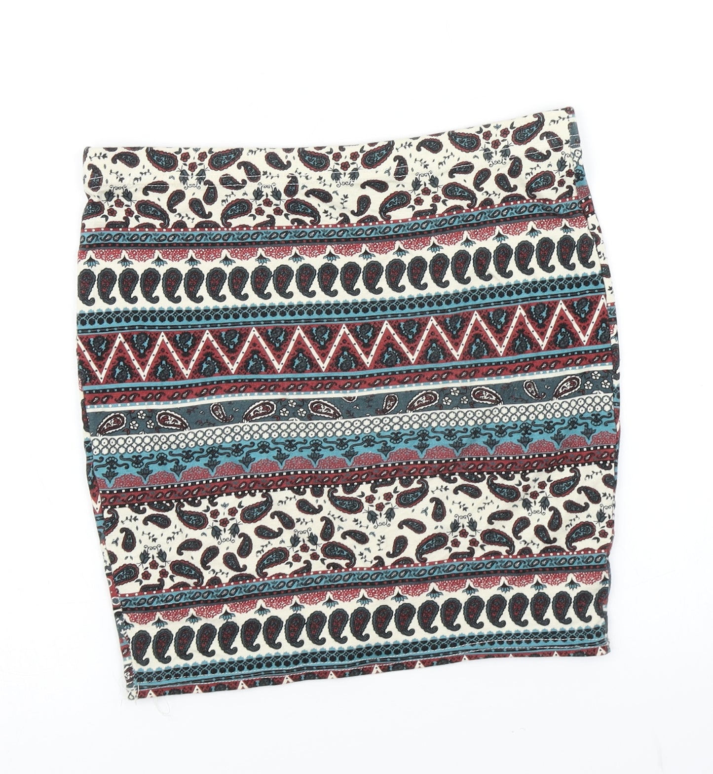 915 Generation Girls Blue Paisley  Bandage Skirt Size 12-13 Years