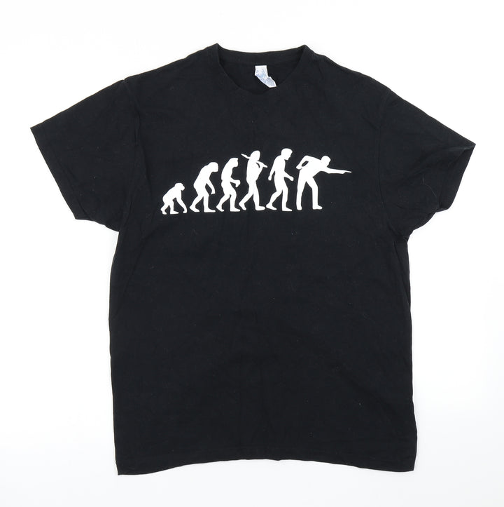 JHK Mens Black    T-Shirt Size S