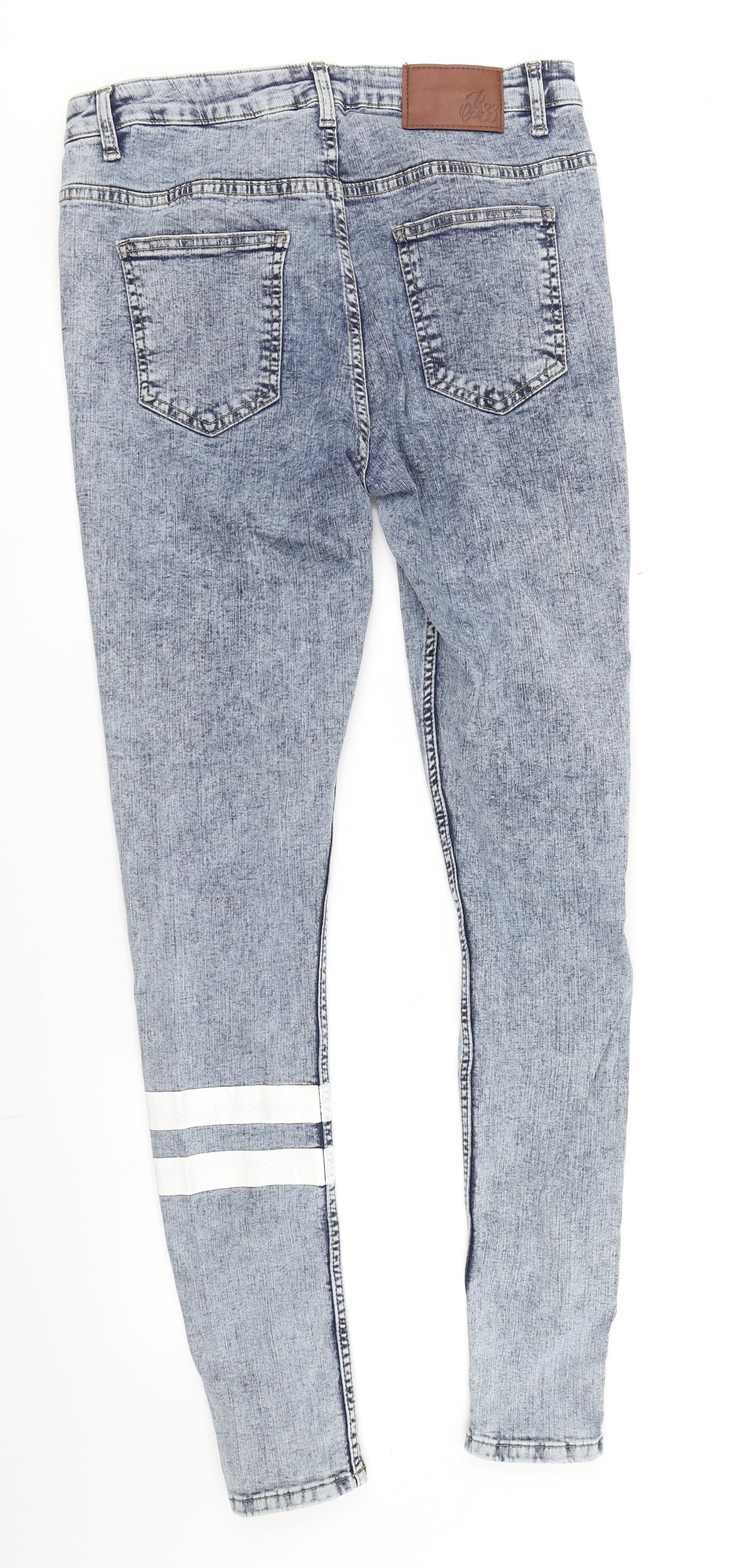 Bee Inspired Womens Blue  Denim Skinny Jeans Size 34 in L31 in