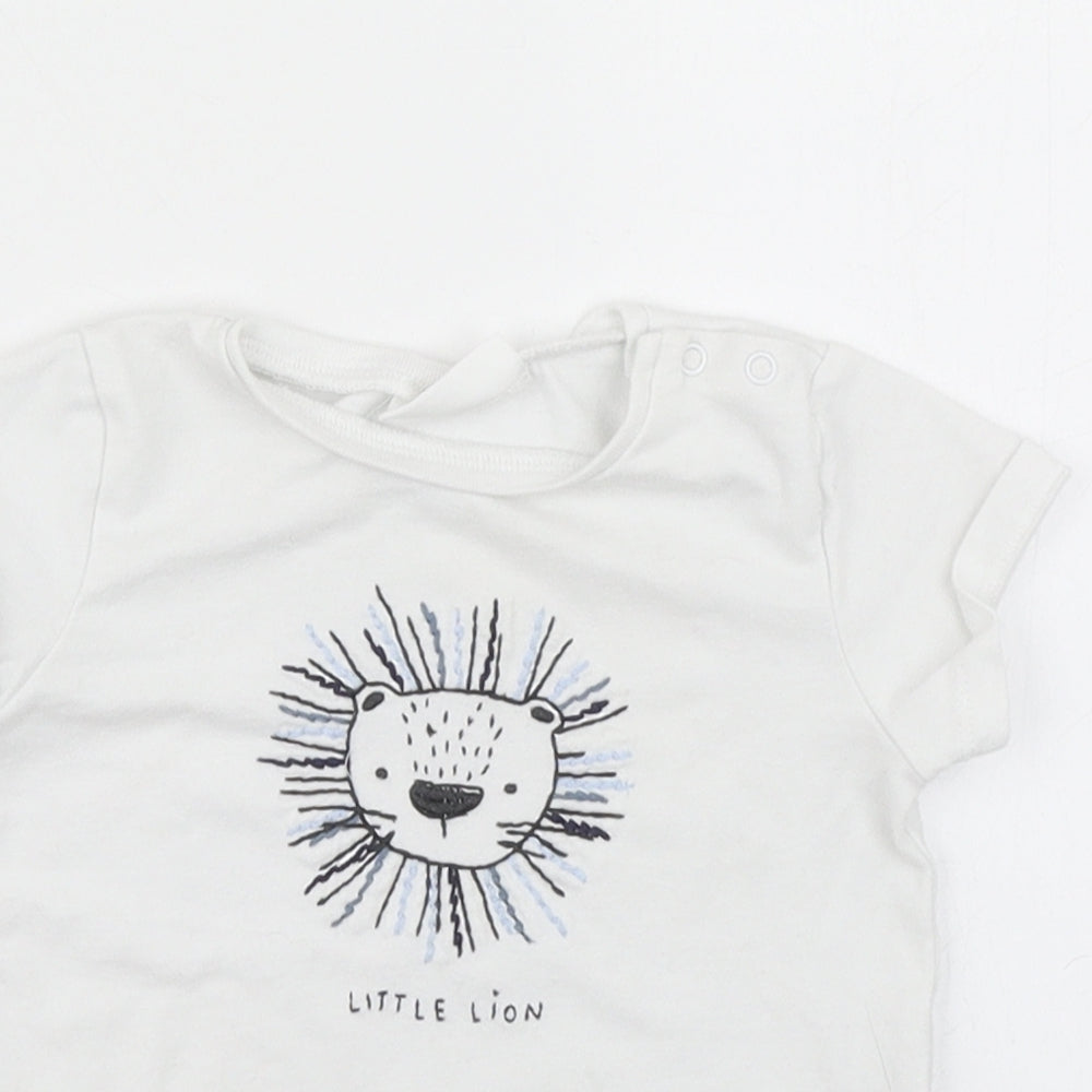 NEXT Boys White   Basic T-Shirt Size 3-6 Months  - liuon