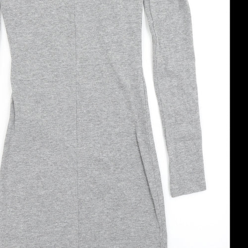 Divided Womens Grey   Bodycon  Size 4  - cold shoulder