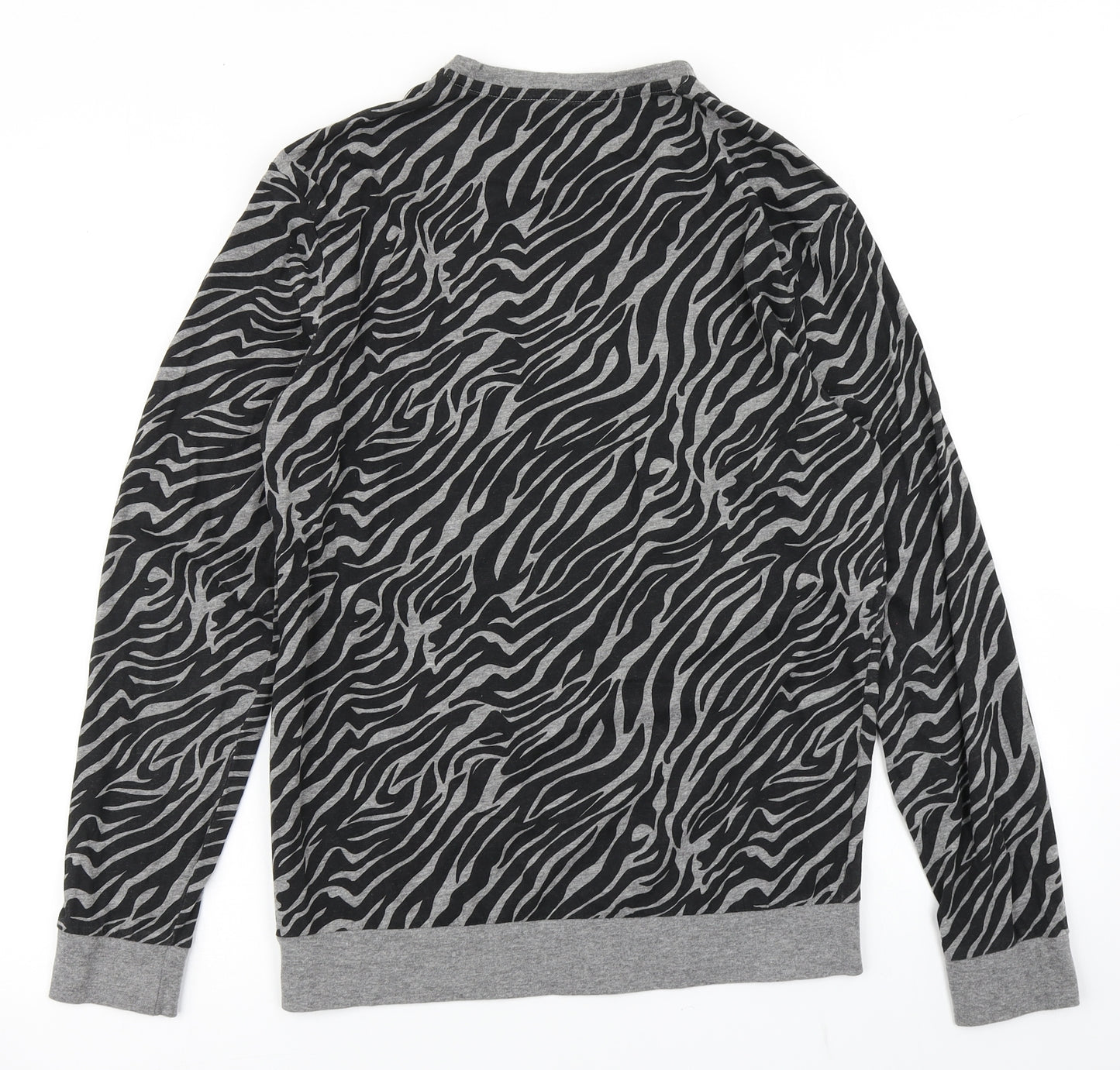 NEXT Womens Black Animal Print  Basic T-Shirt Size S