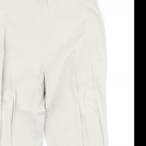 Marco Polo Womens Beige   Pedal Pusher Trousers Size 12 L21 in