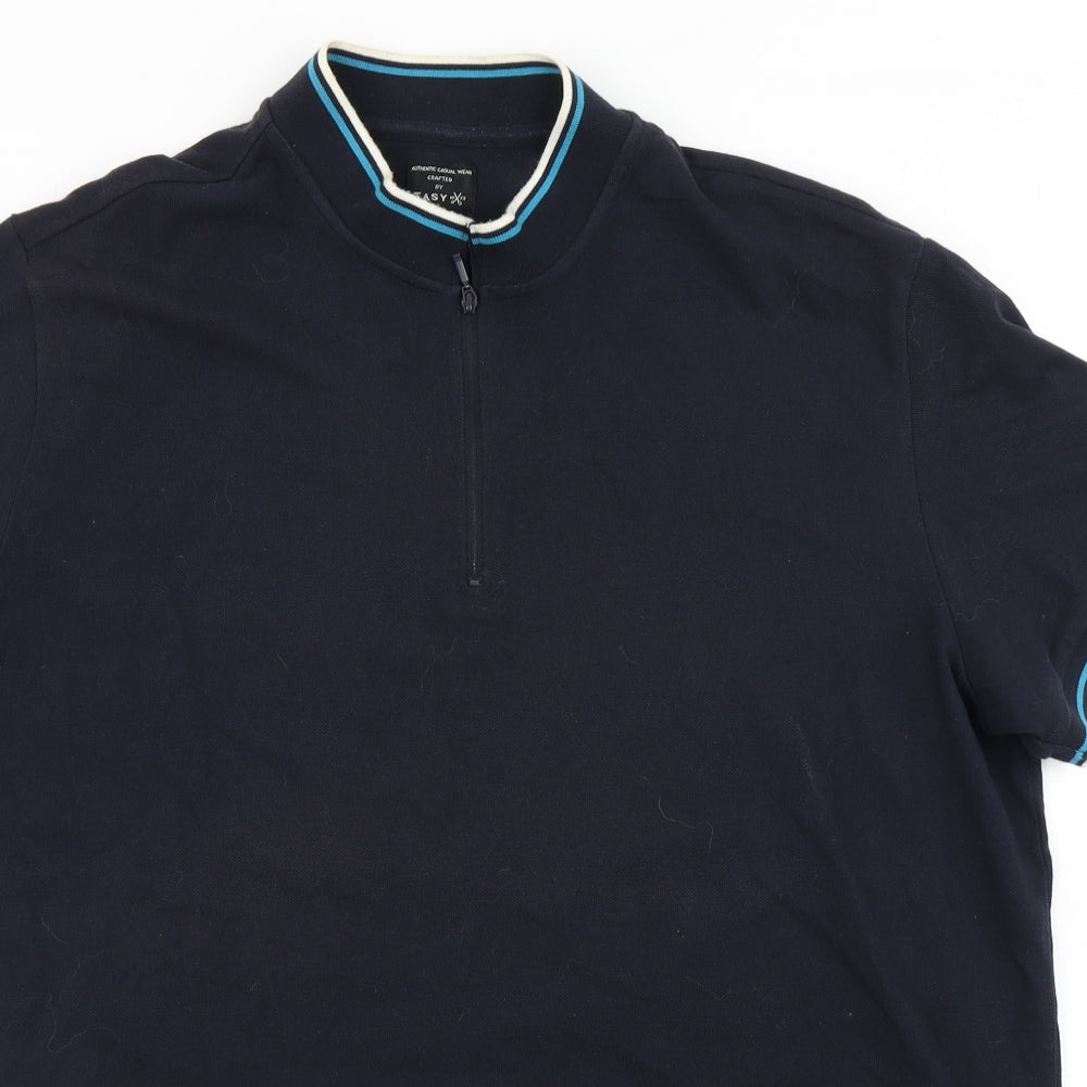 Easy Mens Blue    Polo Size 3XL