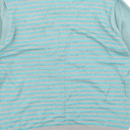 Per Una Womens Black Striped Knit Pullover Jumper Size 12
