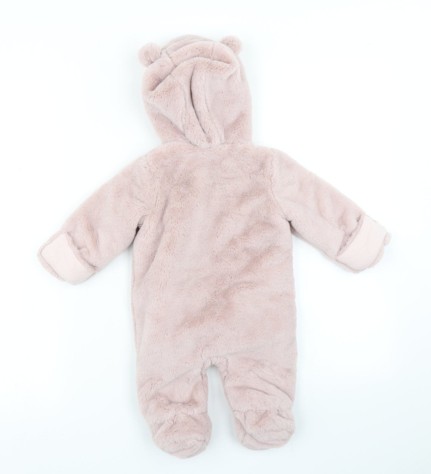 TU Girls Pink   Overcoat Snowsuit Size 0-3 Months