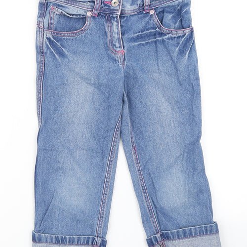 Cherokee Girls Blue  Denim Cropped Jeans Size 8-9 Years