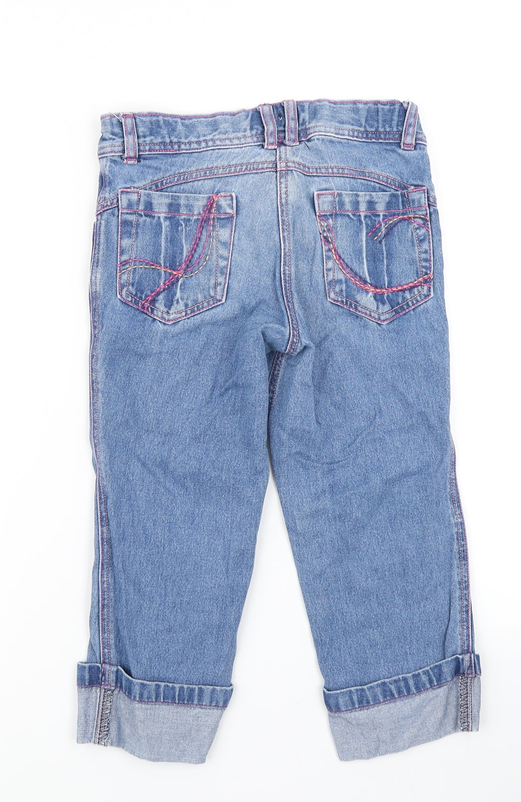 Cherokee Girls Blue  Denim Cropped Jeans Size 8-9 Years