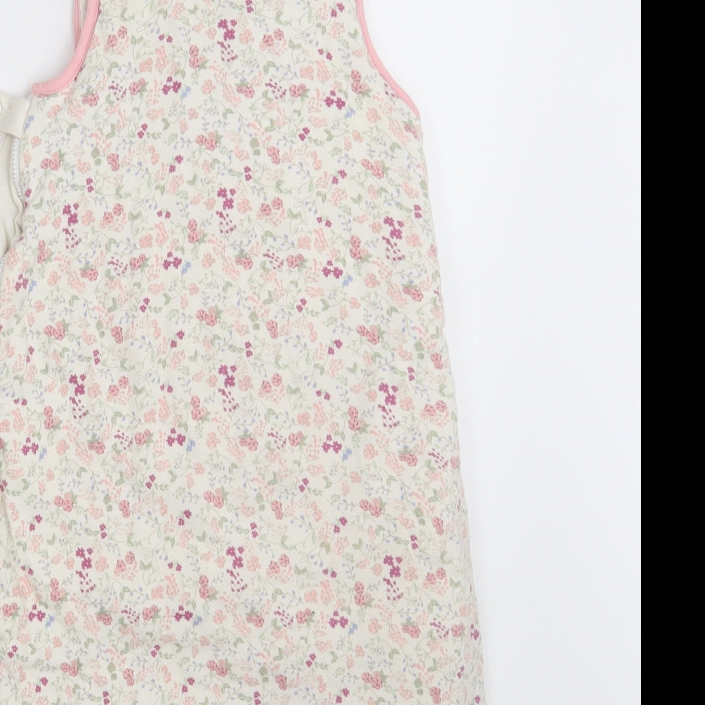 Nutmeg Girls Ivory Floral  Babygrow One-Piece Size 6-9 Months  - Baby bag