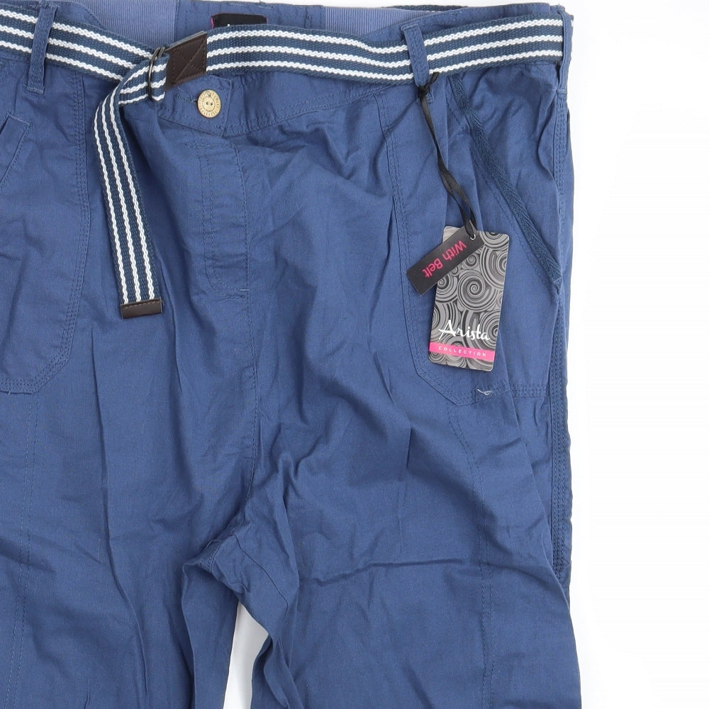 Arista Womens Blue  Denim Sweat Shorts Size 22