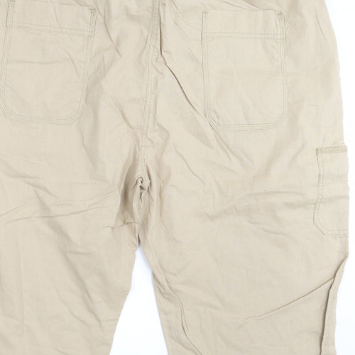 Arista Womens Beige  Denim Sweat Shorts Size 22