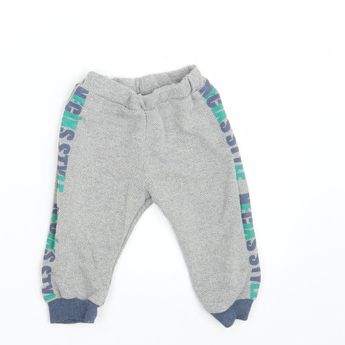 Necix's Baby Grey   Jogger Leggings Size 12-18 Months  - Waist 16in; Inside  leg 10in