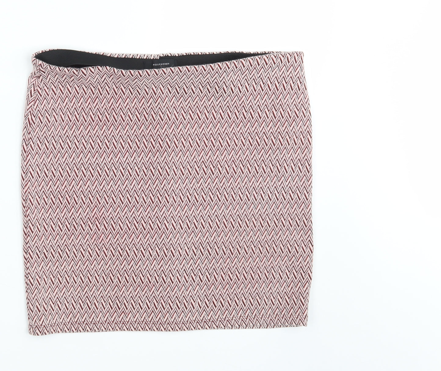 Atmosphere Womens Pink Herringbone  Straight & Pencil Skirt Size 14