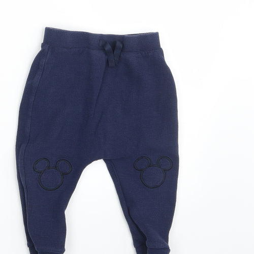 George Baby Blue   Jogger Leggings Size 12-18 Months  - Waist 18in; Inside  leg 11in
