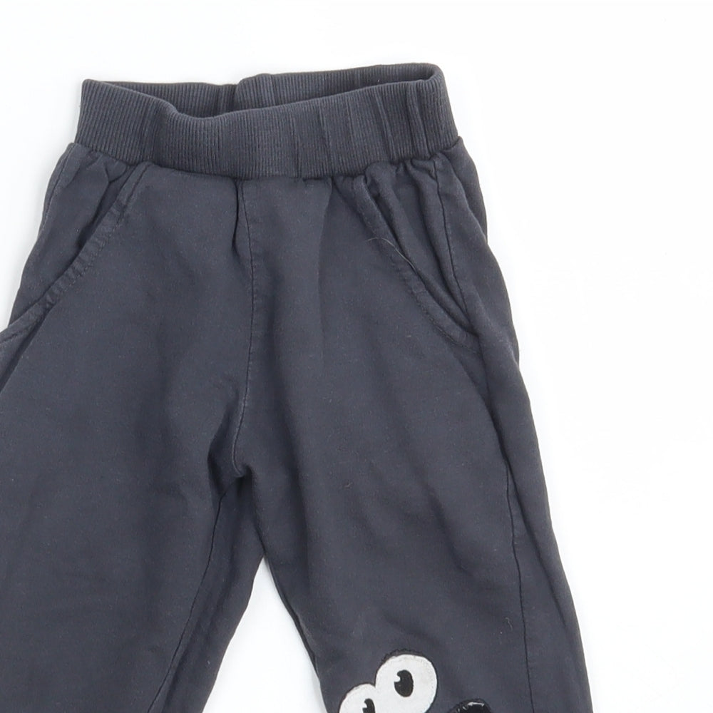 Preworn Baby Grey   Jogger Leggings Size 12-18 Months  - Waist 16in; Inside  leg 13in