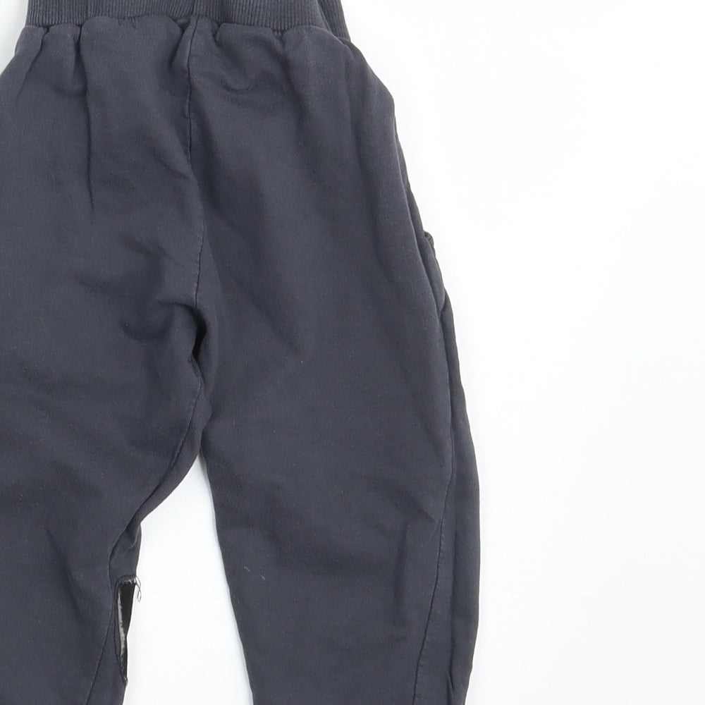Preworn Baby Grey   Jogger Leggings Size 12-18 Months  - Waist 16in; Inside  leg 13in