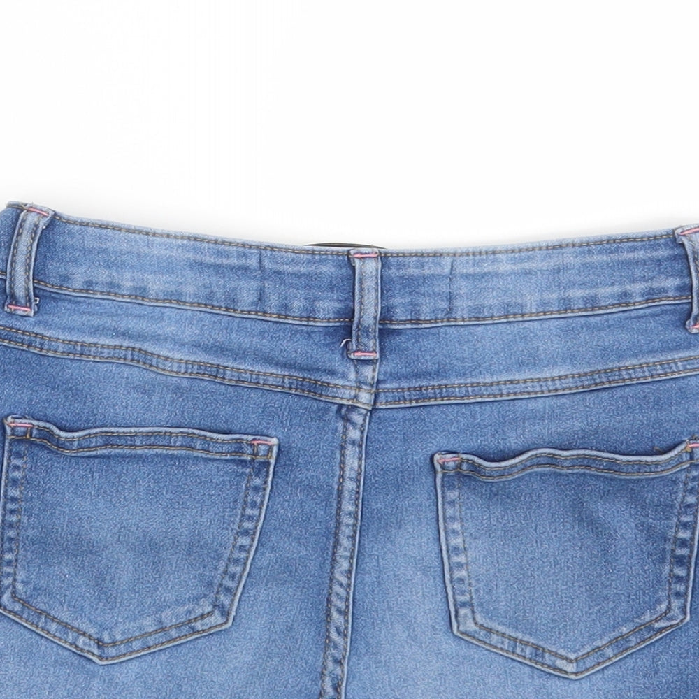 Denim Co. Girls Blue  Denim Hot Pants Shorts Size 10-11 Years