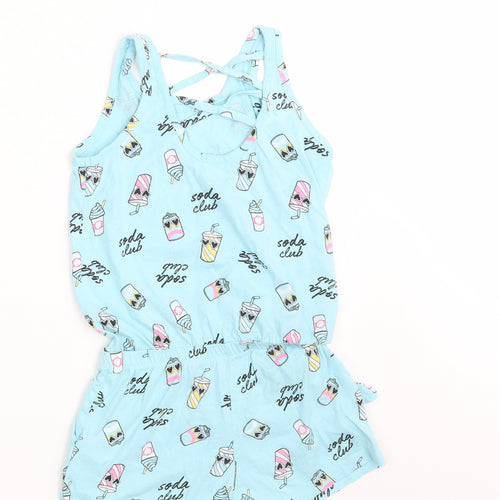 Girls Girls Blue   Bodysuit One-Piece Size 9-10 Years