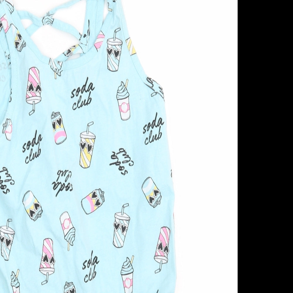 Girls Girls Blue   Bodysuit One-Piece Size 9-10 Years