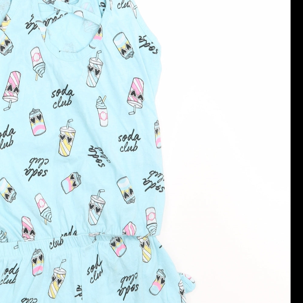 Girls Girls Blue   Bodysuit One-Piece Size 9-10 Years