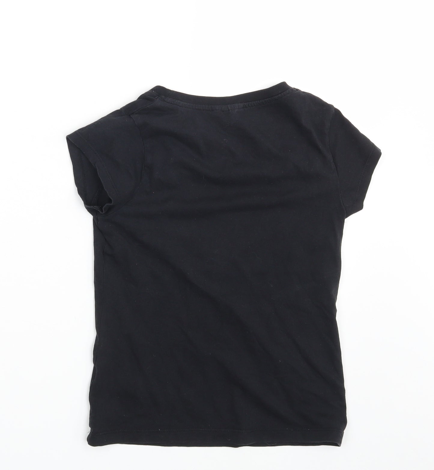 Hello Kitty Girls Black   Basic T-Shirt Size 12 Years