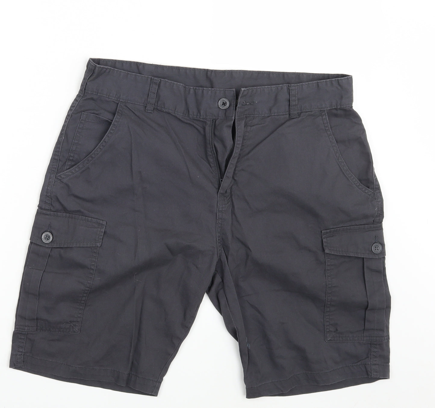 Mountain Warehouse Mens Grey  Denim Cargo Shorts Size 34 in