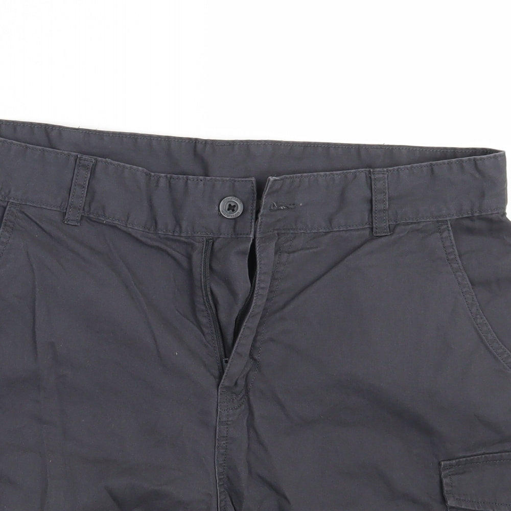 Mountain Warehouse Mens Grey  Denim Cargo Shorts Size 34 in