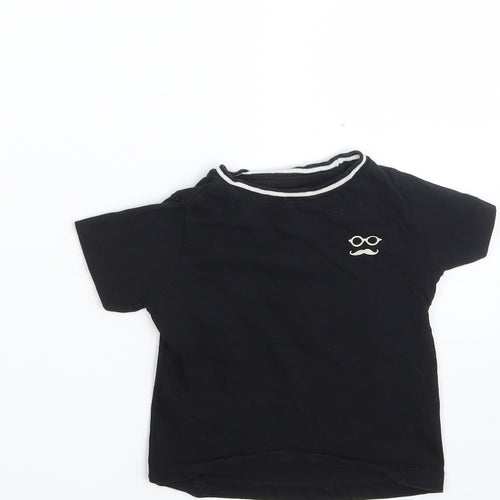 MAX Boys Black   Basic T-Shirt Size 18-24 Months