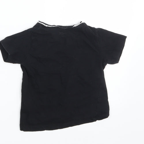 MAX Boys Black   Basic T-Shirt Size 18-24 Months
