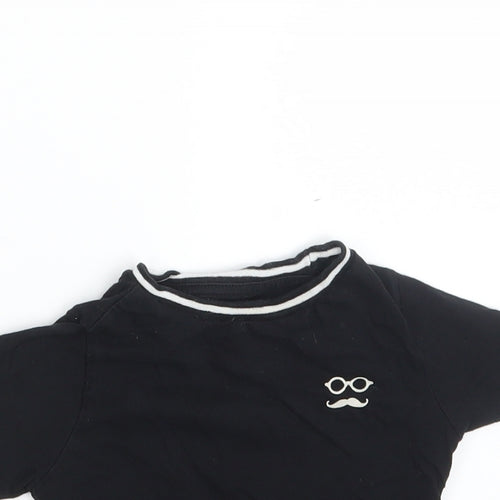 MAX Boys Black   Basic T-Shirt Size 18-24 Months