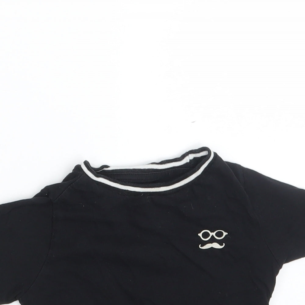 MAX Boys Black   Basic T-Shirt Size 18-24 Months
