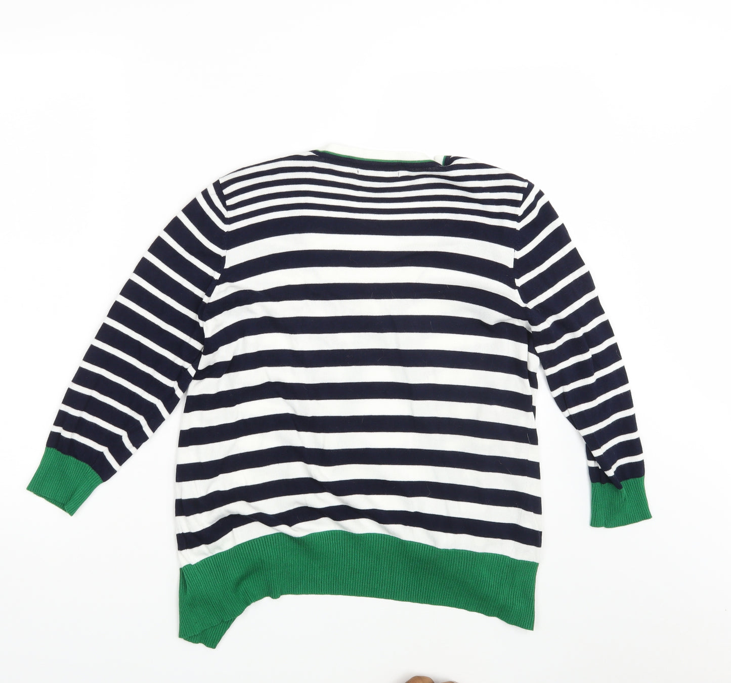 Debenhams Womens Multicoloured Striped  Cardigan Jumper Size 16