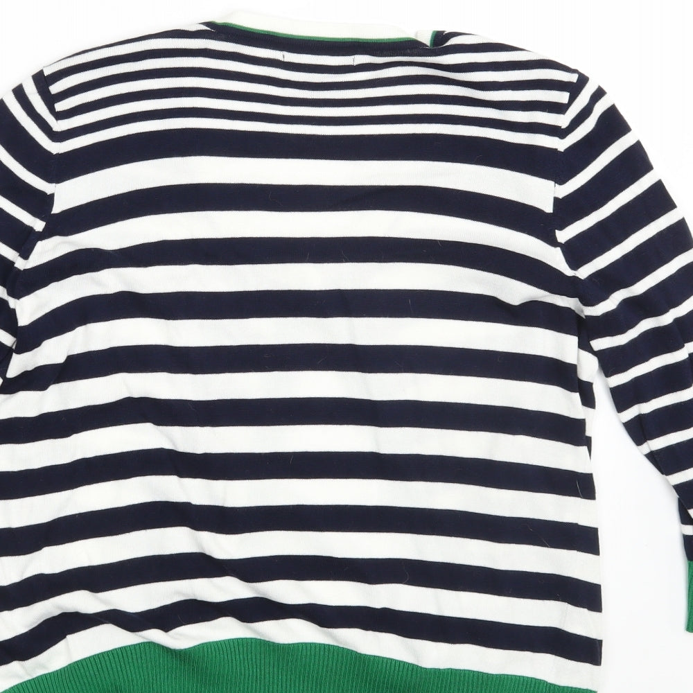 Debenhams Womens Multicoloured Striped  Cardigan Jumper Size 16