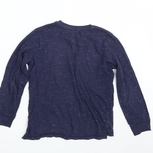 George Boys Blue Spotted  Pullover Sweatshirt Size 10-11 Years