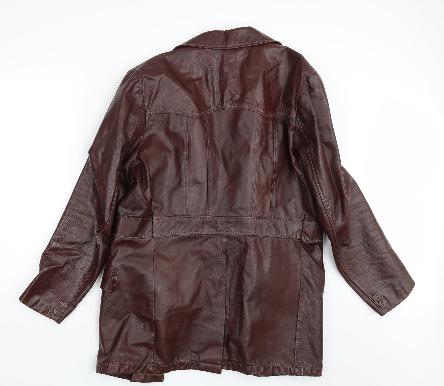 R. Sherman Mens Brown   Overcoat Coat Size 42