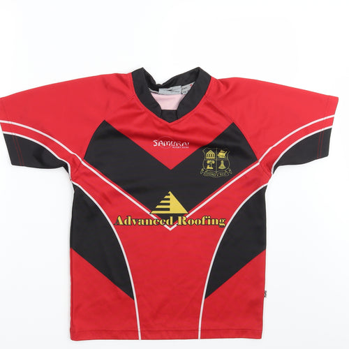 Samurai Boys Red   Basic T-Shirt Size S